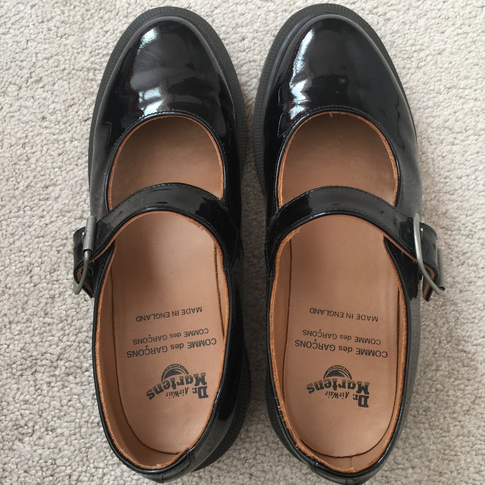 Comme des Garçons x Dr. Martens Mary Jane shoes, Black in Women size 38